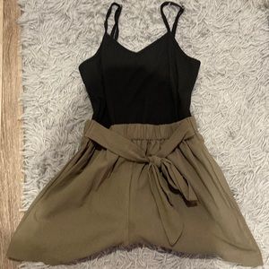 SHEIN Black & Green romper